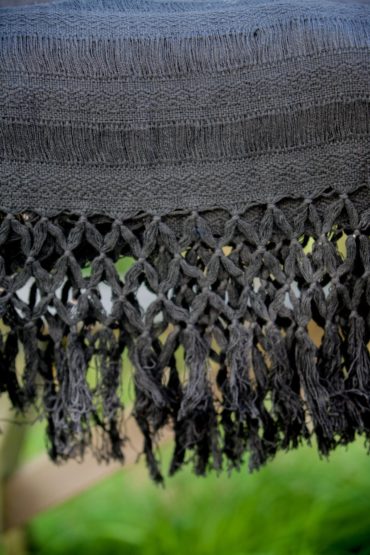 Rebozo - Écharpe - Porte bébé - Étole - Noir