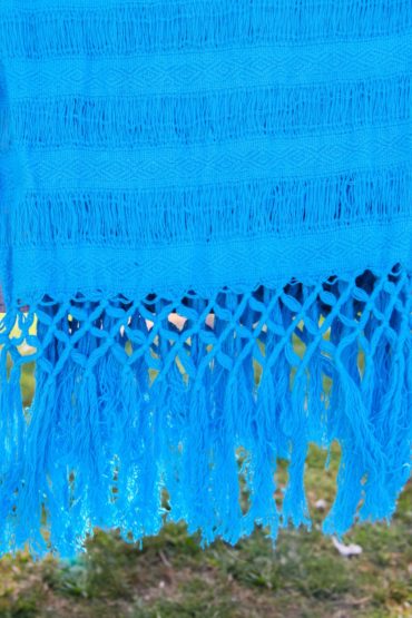 Rebozo - Écharpe - Porte bébé - Étole - Turquoise